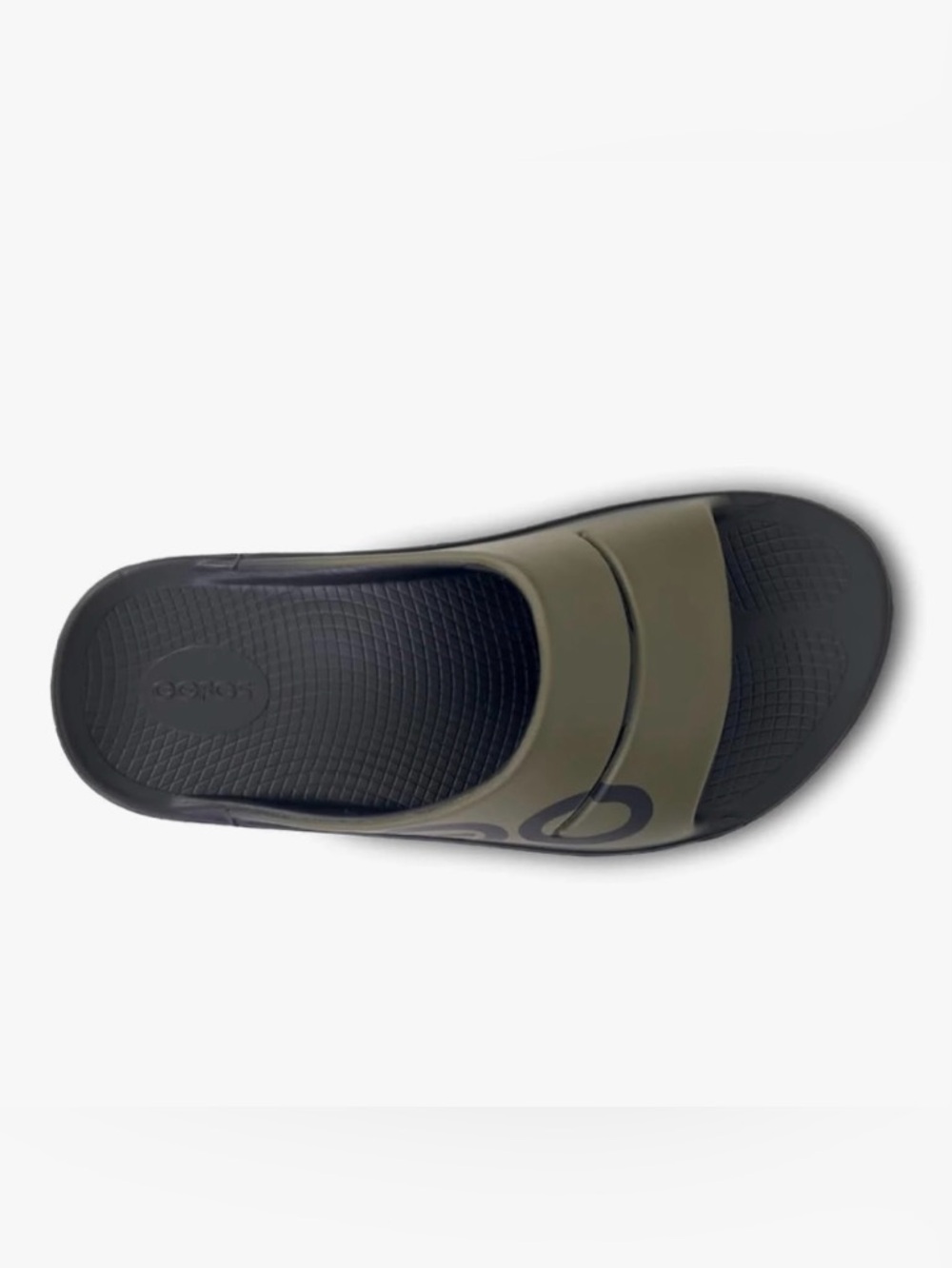 OOFOS - Unisex OOahh Sport - Post Run Recovery Slide Sandal (Tactical Green) - Picture 2 of 5
